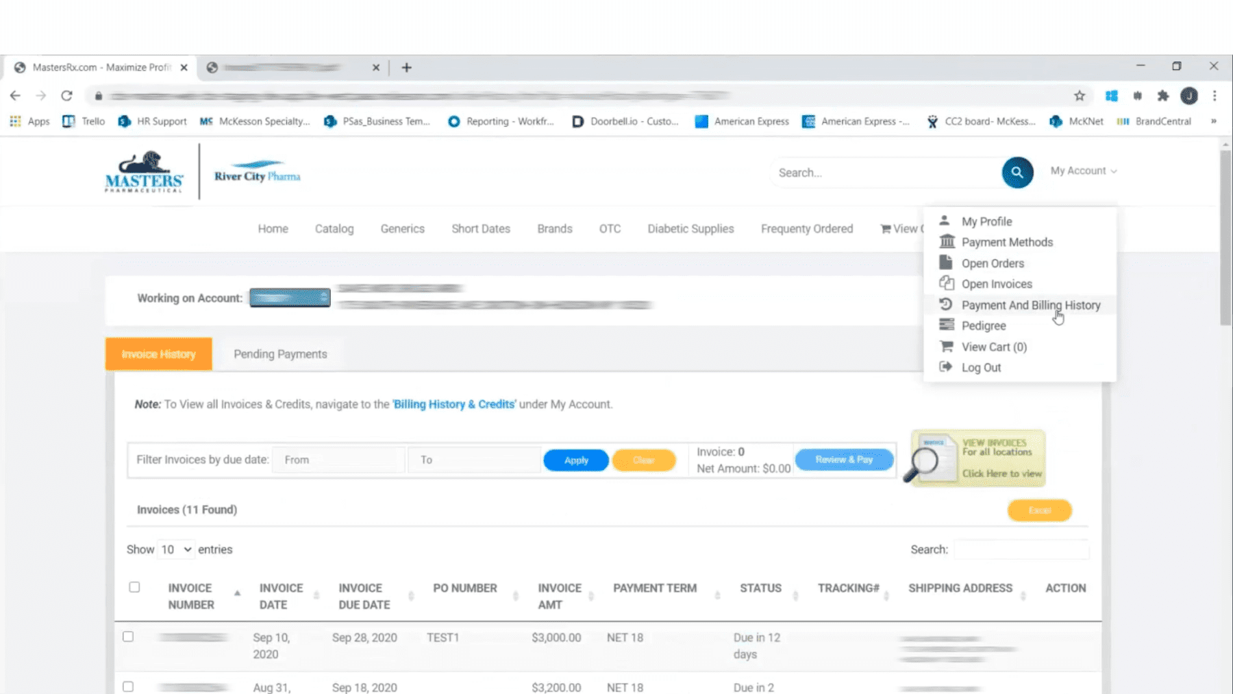 view payment and billing history 6