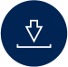 download button icon blue circle